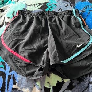 Black Nike Running Shirts with Neon Lining